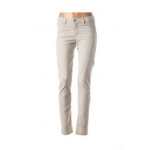 DENIM STUDIO - Pantalon casual beige en coton - Femme - Taille W24 - Modz