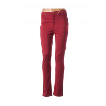 IMPACT - Pantalon casual rouge en coton - Femme - Taille 34 - Modz