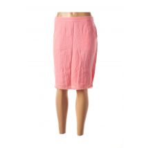 SANDWICH - Jupe mi-longue rose en lin - Femme - Taille 36 - Modz