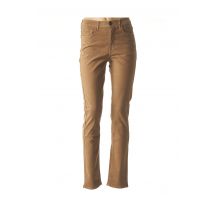 IMPAQT - Pantalon casual marron en coton - Femme - Taille 34 - Modz