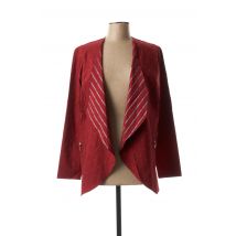 MULTIPLES - Veste chic rouge en viscose pour femme - Taille 42 - Modz
