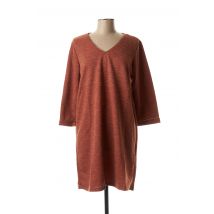 MULTIPLES - Robe pull marron en polyester - Femme - Taille 38 - Modz