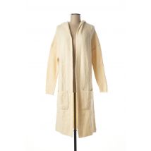 LES P'TITES BOMBES - Gilet manches longues beige en acrylique - Femme - Taille 36 - Modz