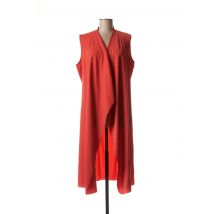 ELEONORA AMADEI - Veste casual orange en polyester pour femme - Taille 44 - Modz