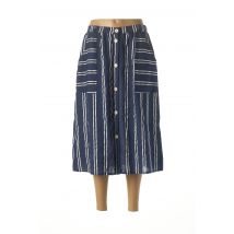 MINIMUM - Jupe mi-longue bleu en viscose pour femme - Taille 44 - Modz