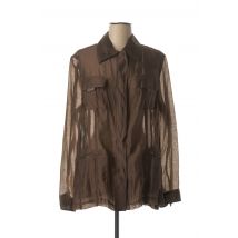 ELENA MIRO - Chemisier marron en lyocell - Femme - Taille 42 - Modz