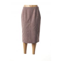SOLRIEU - Jupe mi-longue marron en polyester - Femme - Taille 38 - Modz
