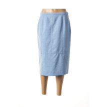 PAUPORTÉ - Jupe mi-longue bleu en polyester - Femme - Taille 40 - Modz