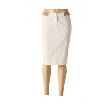 WEINBERG - Jupe mi-longue beige en coton - Femme - Taille 46 - Modz