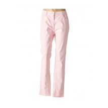 TERRE DE FÉES - Pantalon slim rose en coton - Femme - Taille 50 - Modz