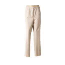 KARTING - Pantalon droit beige en polyester - Femme - Taille 52 - Modz