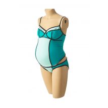 CACHE COEUR - Maillot de bain maternité bleu en polyamide - Femme - Taille 38 - Modz