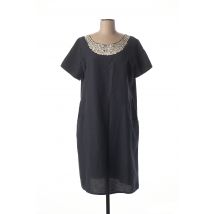 EGATEX - Robe mi-longue bleu en coton - Femme - Taille 40 - Modz