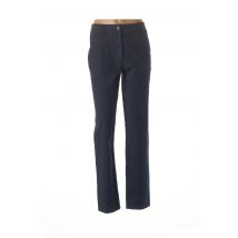 PAUSE CAFE - Pantalon droit bleu en coton pour femme - Taille 42 - Modz