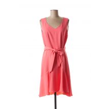DIVAS - Robe mi-longue rose en polyester - Femme - Taille 40 - Modz