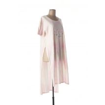 BSB - Robe mi-longue rose en coton - Femme - Taille 40 - Modz
