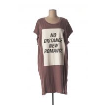 LIV BERGEN - Robe mi-longue violet en coton - Femme - Taille 36 - Modz