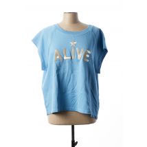 NINE TEES - Pull bleu en coton - Femme - Taille 36 - Modz