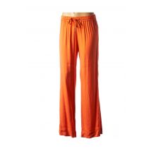 BELAIR - Pantalon droit orange en viscose - Femme - Taille 40 - Modz