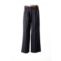 YUKA - Pantalon droit bleu en polyester - Femme - Taille 38 - Modz