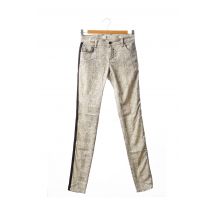 COCCARA - Pantalon slim gris en coton - Femme - Taille W25 - Modz