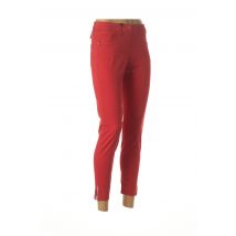 EAST DRIVE - Pantalon 7/8 rouge en coton pour femme - Taille 36 - Modz