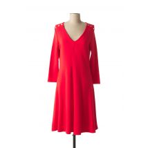 COMMA - Robe mi-longue rouge en modal pour femme - Taille 40 - Modz