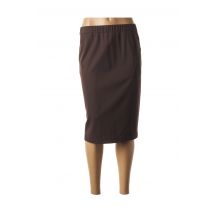 BASLER - Jupe mi-longue marron en viscose - Femme - Taille 38 - Modz