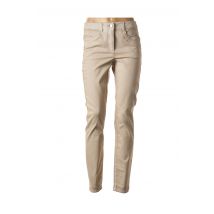BASLER - Pantalon droit beige en coton pour femme - Taille 46 - Modz