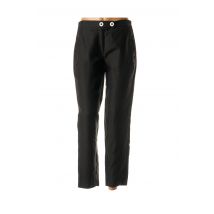 BASLER - Pantalon droit noir en lin - Femme - Taille 38 - Modz