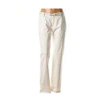 COMMA - Pantalon droit blanc en coton pour femme - Taille 44 - Modz
