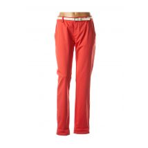 COMMA - Pantalon droit rouge en coton pour femme - Taille 46 - Modz