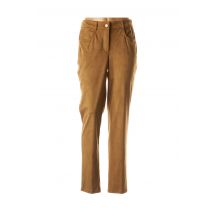 BASLER - Pantalon slim marron en polyester - Femme - Taille 50 - Modz