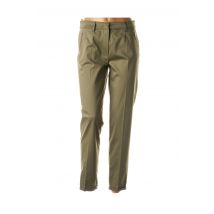 BASLER - Pantalon slim vert en coton - Femme - Taille 38 - Modz