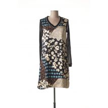 MALOKA - Robe mi-longue noir en polyester - Femme - Taille 32 - Modz