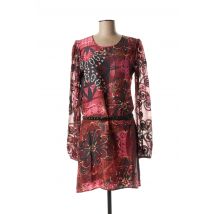 CUSTO - Robe mi-longue rose en soie - Femme - Taille 40 - Modz