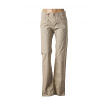 TRUSSARDI JEANS - Pantalon droit beige en coton - Femme - Taille W31 - Modz