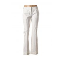CARACTERE - Pantalon droit blanc en coton - Femme - Taille 42 - Modz