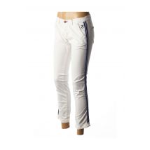 BARB'ONE - Pantalon 7/8 blanc en coton - Femme - Taille W30 - Modz