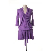 EDC - Tunique manches longues violet en coton - Femme - Taille 36 - Modz