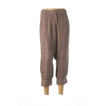PABLO GERARD DAREL - Pantalon 7/8 marron en viscose - Femme - Taille 36 - Modz