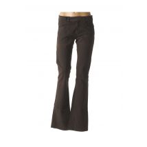HEL-S - Pantalon casual marron en coton - Femme - Taille W31 - Modz