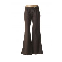 HEL-S - Pantalon chic marron en polyester - Femme - Taille 36 - Modz
