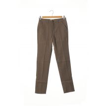 REIKO - Pantalon chic marron en coton - Femme - Taille W25 - Modz