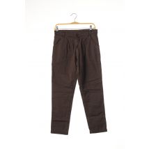 KILL DEAL - Pantalon casual marron en coton - Femme - Taille 34 - Modz