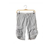 LE TEMPS DES CERISES - Bermuda gris en coton - Femme - Taille W24 - Modz
