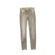 SANDWICH - Jeans coupe slim gris en coton - Femme - Taille 36 - Modz