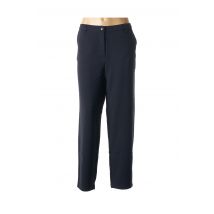 LA STAMPA - Pantalon droit bleu en polyester - Femme - Taille 40 - Modz