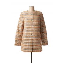 LA FEE MARABOUTEE - Manteau long beige en polyester - Femme - Taille 38 - Modz