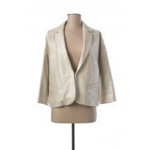 R95TH - Blazer beige en coton - Femme - Taille 38 - Modz